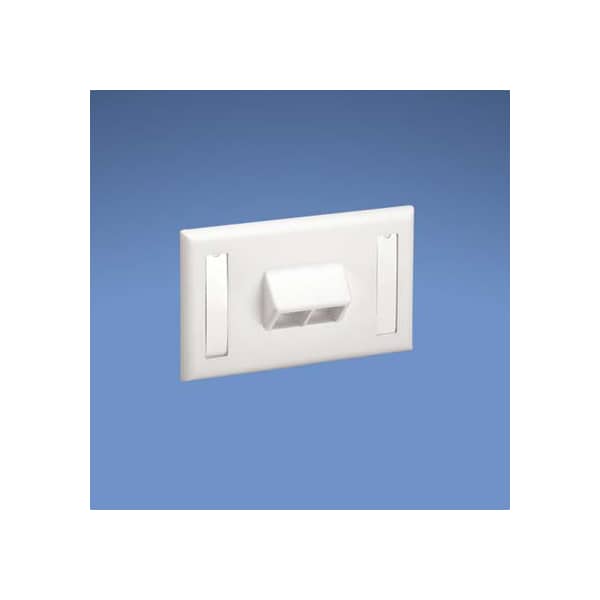 Panduit 2-Port, Single Gang, Sloped Horizonta (10 Pack), 10PK NK2HSFWHY - main